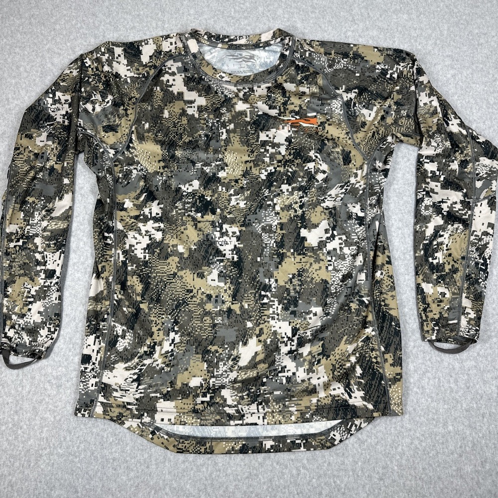 Sitka Men's Core Lightweight Crew LS Large Optifade Subalpine Performance Shirt